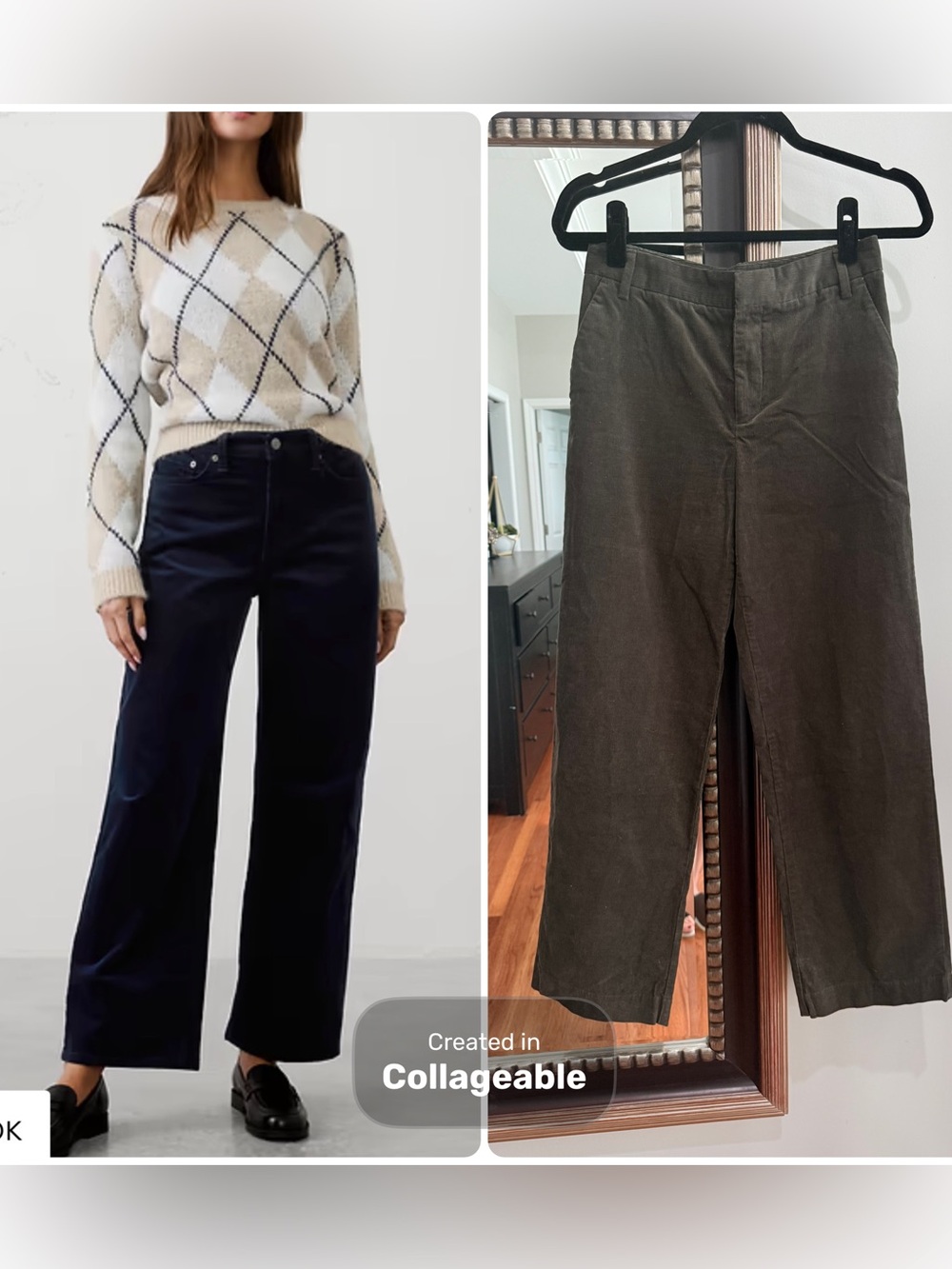 Banana Republic Factory Straight-Leg Corduroy Pants in Earth Green